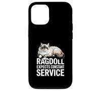 Ragdoll Expects Constant Service Chat Drôle Coque pour iPhone 12/12 Pro