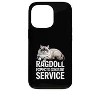 Ragdoll Expects Constant Service Chat Drôle Coque pour iPhone 13 Pro