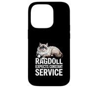 Ragdoll Expects Constant Service Chat Drôle Coque pour iPhone 14 Pro