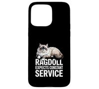 Ragdoll Expects Constant Service Chat Drôle Coque pour iPhone 15 Pro Max