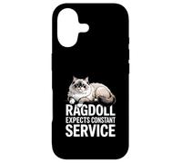 Ragdoll Expects Constant Service Chat Drôle Coque pour iPhone 17