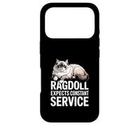 Ragdoll Expects Constant Service Chat Drôle Coque pour iPhone 17 Pro