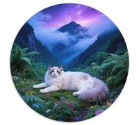 Ragdoll, Jeu Circulaire Exigeant De 1000 Pièces AvecPet Chat, Recommandé pour Moments De Silence Et Concentration 1000pcs (67.5x67.5cm)