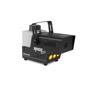 BeamZ Rage 600LED Machine à Fumée 600 Watts, LEDs couleur ambre, Réservoir 500 mL, Design Unique et Solide, Télécommande sans Fil et Filaire 3m, Etrier de Montage, Idéal pour une Soirée de 30 m²