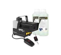 BeamZ Rage 600LED Pack Machine à Fumée 600 Watts avec 2L de Liquide, LEDs couleur ambre, Réservoir 500 mL Noir
