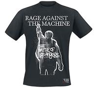 Rage Against The Machine Album Cover T-Shirt Homme Noir M 100% Coton Regular, Noir, M