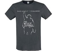 Rage Against The Machine Amplified Collection - The Battle of LA Homme T-Shirt Manches Courtes Anthracite S