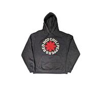 Rage Against The Machine Red Hot Chili Peppers Sweat à capuche classique Asterisk officiel unisexe, Charbon, XL