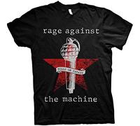 Rage Against the Machine - T-Shirt # L Unisex Black # Bulls on Parade Mic [Import]