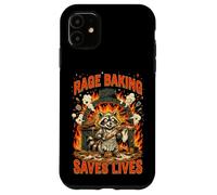 Rage Baking Sauve des Vies | Un Boulanger aux Raton Laveur Coque pour iPhone 11