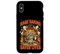 Rage Baking Sauve des Vies | Un Boulanger aux Raton Laveur Coque pour iPhone X/XS