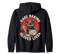 Rage Baking Sauve en Direct Le Chat en colère Chaos Kitty Sweat à Capuche