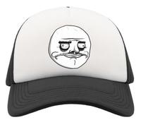 Rage Comic Me Gusta I Like Meme Half Mesh Trucker Casquette Snapback Noir