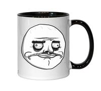 Rage Comic Me Gusta I Like Meme Tasse en céramique Noir