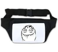 Rage Comic Sac banane avec visage souriant Blanc