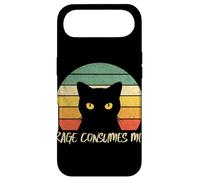 Rage Consumes Me Chat Humeur Angry Mood Sarcastique Mème Rétro Coque pour iPhone Air