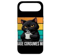 Rage Consumes Me Chat Humeur Angry Mood Sarcastique Mème Rétro Coque pour iPhone Air