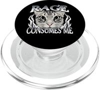 Rage Consumes Me Chat Humour Meme PopSockets PopGrip pour MagSafe