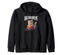 Rage Consumes Me Chaton mignon avec fil Sweat à Capuche