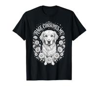 Rage Consumes Me Chien Mème Fleur Mignon Chien T-Shirt