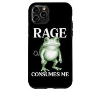Rage Consumes Me Frog Funny Sarcastic Angry Humour Toad Fart Coque pour iPhone 11 Pro