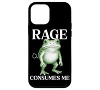 Rage Consumes Me Frog Funny Sarcastic Angry Humour Toad Fart Coque pour iPhone 12 Mini