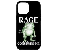 Rage Consumes Me Frog Funny Sarcastic Angry Humour Toad Fart Coque pour iPhone 12 Pro Max