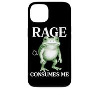 Rage Consumes Me Frog Funny Sarcastic Angry Humour Toad Fart Coque pour iPhone 13