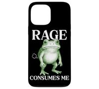 Rage Consumes Me Frog Funny Sarcastic Angry Humour Toad Fart Coque pour iPhone 13 Pro Max