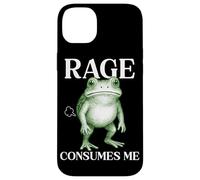 Rage Consumes Me Frog Funny Sarcastic Angry Humour Toad Fart Coque pour iPhone 14 Plus