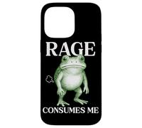 Rage Consumes Me Frog Funny Sarcastic Angry Humour Toad Fart Coque pour iPhone 14 Pro Max
