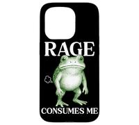 Rage Consumes Me Frog Funny Sarcastic Angry Humour Toad Fart Coque pour iPhone 15 Pro