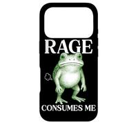 Rage Consumes Me Frog Funny Sarcastic Angry Humour Toad Fart Coque pour iPhone 17 Pro