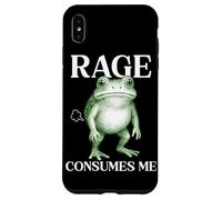 Rage Consumes Me Frog Funny Sarcastic Angry Humour Toad Fart Coque pour iPhone XS Max