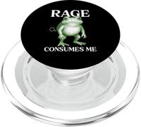 Rage Consumes Me Frog Funny Sarcastic Angry Humour Toad Fart PopSockets PopGrip pour MagSafe