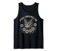 Rage Consumes Me Funny Cat Meme Débardeur