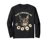 Rage Consumes Me Funny Cat Meme Manche Longue