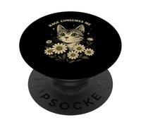 Rage Consumes Me Funny Cat Meme PopSockets PopGrip Adhésif