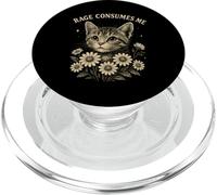 Rage Consumes Me Funny Cat Meme PopSockets PopGrip pour MagSafe