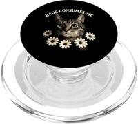 Rage Consumes Me Funny Cat Meme PopSockets PopGrip pour MagSafe