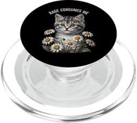 Rage Consumes Me Funny Cat Meme PopSockets PopGrip pour MagSafe