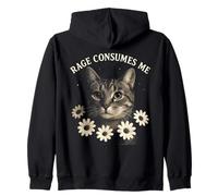 Rage Consumes Me Funny Cat Meme Sweat à Capuche