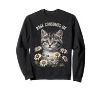 Rage Consumes Me Funny Cat Meme Sweatshirt