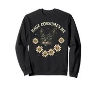 Rage Consumes Me Funny Cat Meme Sweatshirt