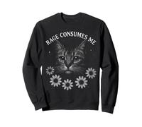 Rage Consumes Me Funny Cat Meme Sweatshirt