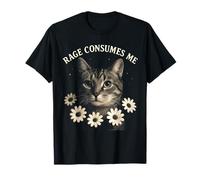 Rage Consumes Me Funny Cat Meme T-Shirt
