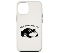Rage Consumes Me Funny Frog Unhinged Silly Graphic Coque pour iPhone 12/12 Pro