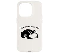Rage Consumes Me Funny Frog Unhinged Silly Graphic Coque pour iPhone 15 Pro