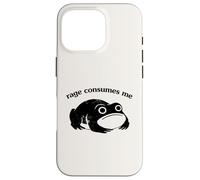 Rage Consumes Me Funny Frog Unhinged Silly Graphic Coque pour iPhone 16 Pro
