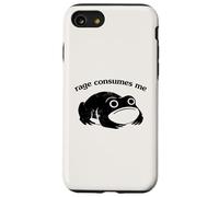 Rage Consumes Me Funny Frog Unhinged Silly Graphic Coque pour iPhone SE (2020) / 7/8